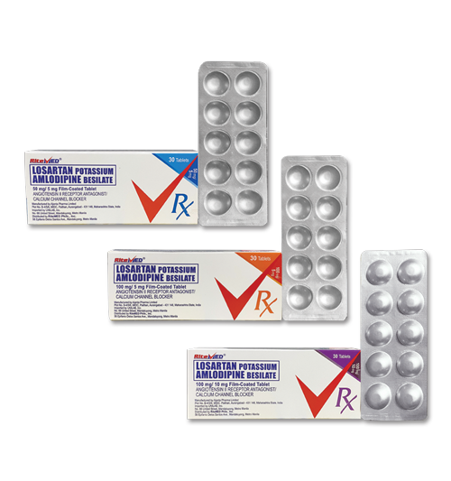 RiteMed+Losartan+Potassium+Amlodipine+Besilate_4C